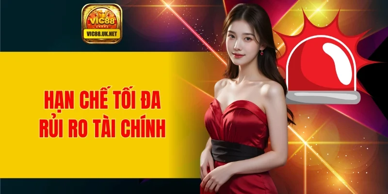 Hạn chế tối đa những rủi ro về vấn đề tài chính